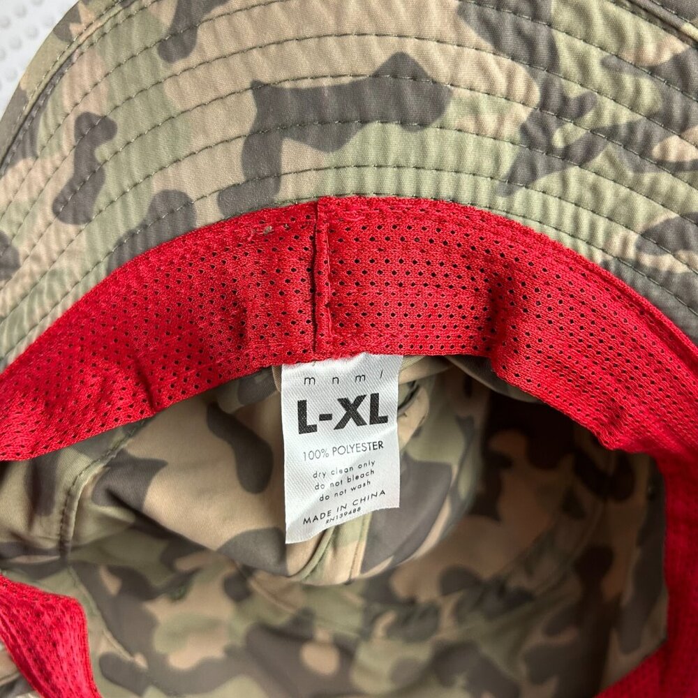 MNML Woodland Camo Bucket Hat OSFM‎ Large / XL Camouflage Tactical Streetwear - Picture 5 of 5